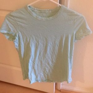 Gap striped green shirt